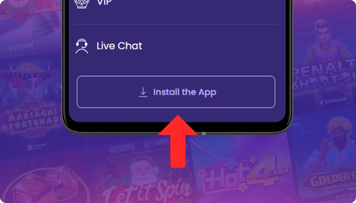 Click the "Install the application" button