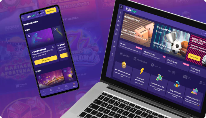 Ga naar de officiële site van Lalabet of start de applicatie